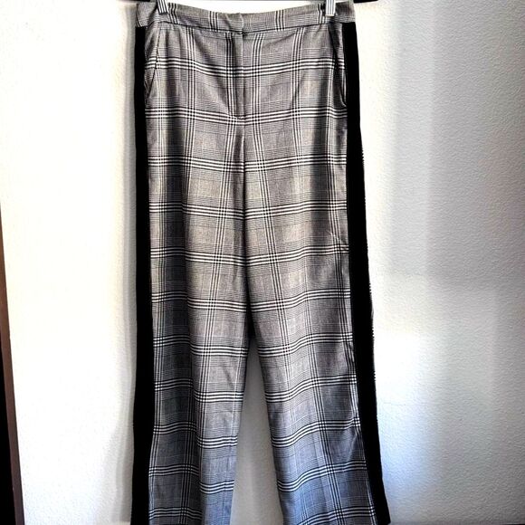 Whistles Glen Plaid Side Stripe Trousers | Women’s US 6 - Picture 2 of 10
